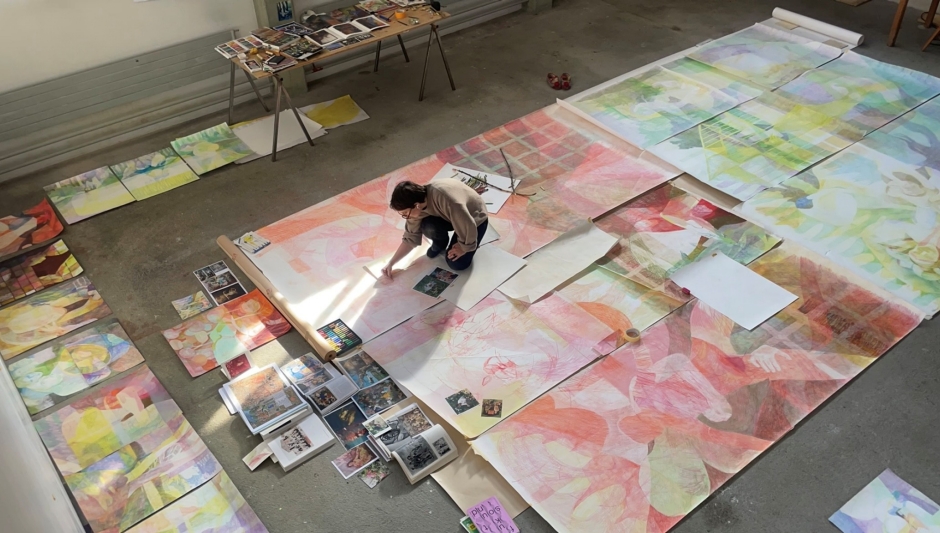 Maj Lisa D&ouml;rig im Atelier